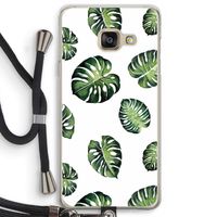 Tropische bladeren: Samsung Galaxy A3 (2016) Transparant Hoesje met koord