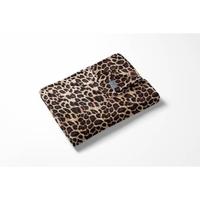 LINNICK Flanel Fleece Deken Leopard - bruin - 140x200cm