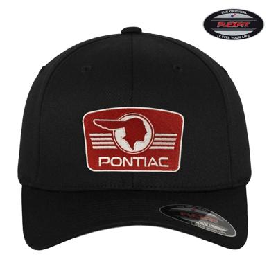 Pontiac Retro Logo Patch Flexfit Cap Black-L/XL Pontiac Retro Logo Patch Flexfit Cap Black-L/XL
