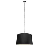 QAZQA Moderne hanglamp staal met kap 45 cm zwart - Cappo 1