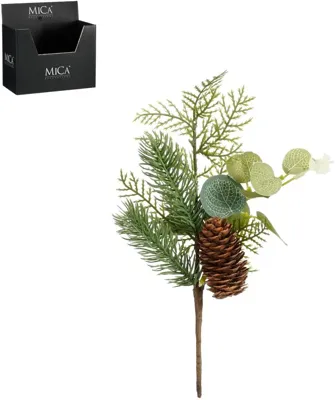 Mica Decorations kunsttak den 25cm groen