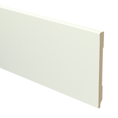 MDF Moderne plint 120x9 voorgelakt RAL9010 - lengte 240cm