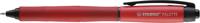 STABILO PALETTE, rollerball met drukmechanisme, rood, lijnbreedte F (0.4 mm), 10 stuks, rood schrijvend