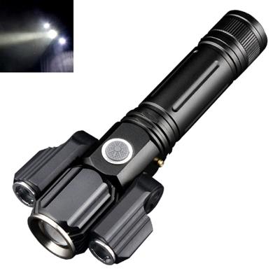 KS-737 USB opladen waterdichte T6 PLUS XPE zoomable LED zaklamp met 4-modi