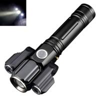 KS-737 USB opladen waterdichte T6 PLUS XPE zoomable LED zaklamp met 4-modi