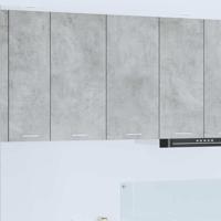 Hangkast Riga Beton Grijs 80 x 31 x 80 cm Bewerkt hout