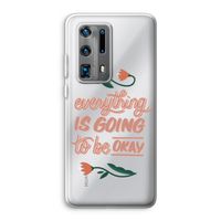 Optimistic flower girl: Huawei P40 Pro Plus Transparant Hoesje