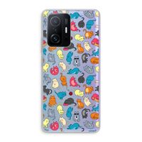 Kleurrijke katten: Xiaomi 11T Transparant Hoesje