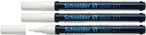 Schneider S-127149-3 Lakmarker Maxx 271 1-2 Mm Wit Set Van 3