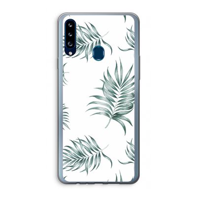 Simple leaves: Samsung Galaxy A20s Transparant Hoesje