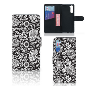 OnePlus Nord Hoesje Black Flowers