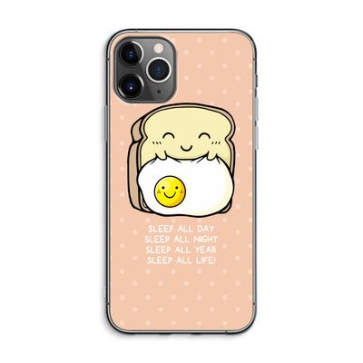 Sleep All Day: iPhone 11 Pro Max Transparant Hoesje