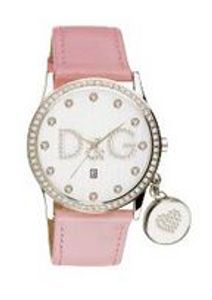 Horlogeband Dolce & Gabbana DW0009 Leder Roze 24mm