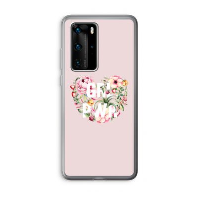 GRL PWR Flower: Huawei P40 Pro Transparant Hoesje