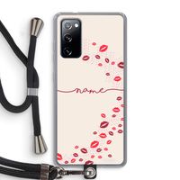 Kusjes: Samsung Galaxy S20 FE / S20 FE 5G Transparant Hoesje met koord Kusjes: Samsung Galaxy S20 FE / S20 FE 5G Transparant Hoesje met koord