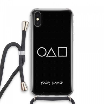 Squid Game: iPhone XS Max Transparant Hoesje met koord