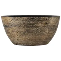 Pot ovaal aveiro 49x20x25 bruingoud