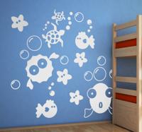 Sticker kinderkamer onderwaterwereld