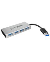 ICY BOX IB-AC6104 USB 3.2 Gen 1 (3.1 Gen 1) Type-A 5000 Mbit/s Wit - thumbnail