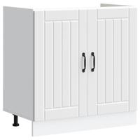 Spoelbakonderkast Lucca bewerkt hout wit