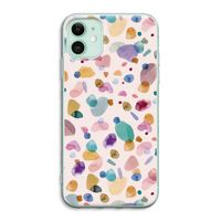 Terrazzo Memphis Pink: iPhone 11 Transparant Hoesje