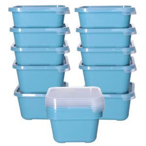 Vershoudbakjes nestbaar - 15 delig - BPA vrij - meal prep - diverse maten - Blauw