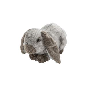 Nature Planet pluche hangoor konijn knuffeldier - grijs - 28 cm - Konijnen knuffels - Cadeau