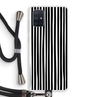 Stripes: Samsung Galaxy A71 Transparant Hoesje met koord
