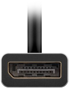 Goobay 60195 video kabel adapter 0,15 m USB Type-C DisplayPort Zwart, Zilver