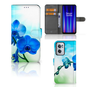 OnePlus Nord CE 2 Hoesje Orchidee Blauw - Cadeau voor je Moeder