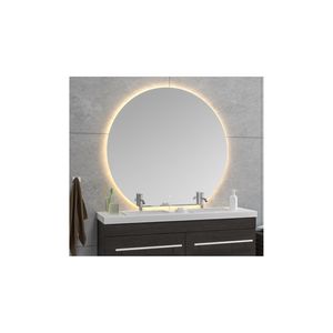 Badkamerspiegel Wiesbaden Rond Tramonto Met Led Dimbaar en Spiegelverwarming 120 X 112 X 0,3 CM