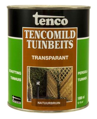 Transparant natuurbruin 1l mild verf/beits - Tenco