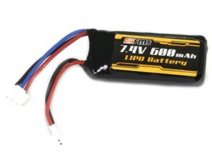 FMS/ROC Hobby 2S 7.4V 600mAh Lipo accu