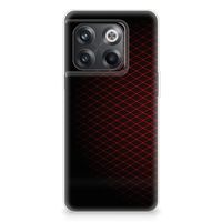 OnePlus 10T TPU bumper Geruit Rood - thumbnail