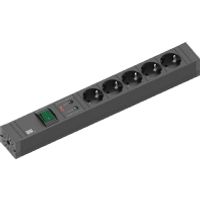 420.0022  - Socket outlet strip black 420.0022