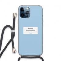 Reminder: iPhone 13 Pro Max Transparant Hoesje met koord