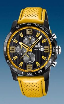 Horlogeband Festina F20339-3 Leder Geel 23mm