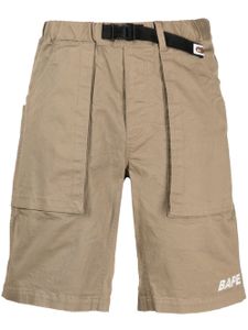 A BATHING APE® short Climbing à logo brodé - Marron