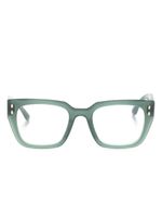 Isabel Marant Eyewear lunettes de vue carrées à logo imprimé - Vert - thumbnail