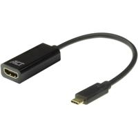 ACT Connectivity usb-c naar hdmi female adapter (zwart)