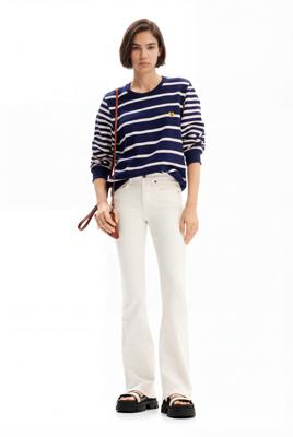 Flared push-up jeans - WHITE - 40