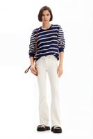 Flared push-up jeans - WHITE - 40