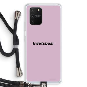 kwetsbaar: Samsung Galaxy S10 Lite Transparant Hoesje met koord