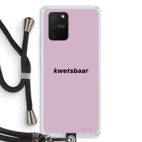 kwetsbaar: Samsung Galaxy S10 Lite Transparant Hoesje met koord