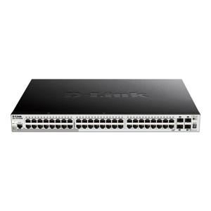 D-Link DGS-1510-52XMP/E Netwerk switch RJ45/SFP+ 48 + 4 poorten 176 Gbit/s PoE-functie