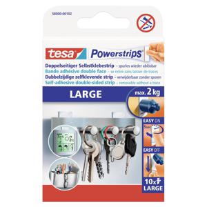 tesa POWERSTRIPS® Large Dubbelzijdig plakband Wit Inhoud: 10 stuk(s)