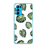 Tropische bladeren: Oppo Find X3 Lite Transparant Hoesje - thumbnail