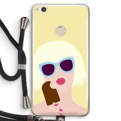Ice cream: Huawei Ascend P8 Lite (2017) Transparant Hoesje met koord