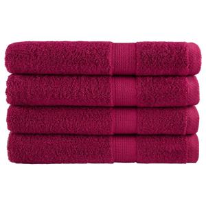 VidaXL Saunahanddoeken solund 4 st 600 g/m² 80x200 cm bordeaux