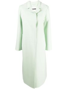 Jil Sander manteau en cachemire à simple boutonnage - Vert